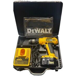 Vintage 1990s DeWALT DW991 XR Pack Collector’s Drill Set w/ Metal Case & Manual